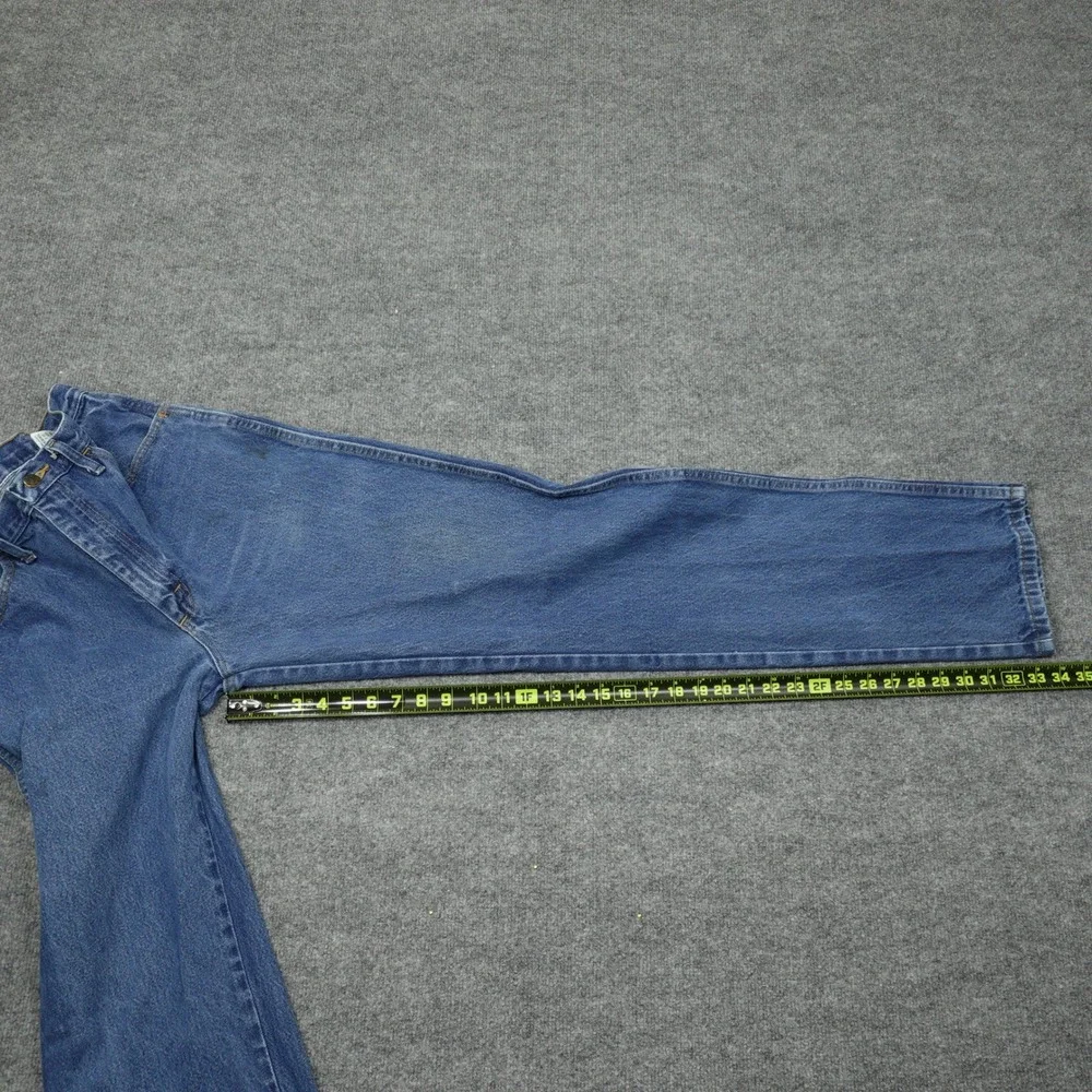 Rustler Jeans Mens 34x34 Blue Straight Leg Regular Fit Cotton Denim Workwear